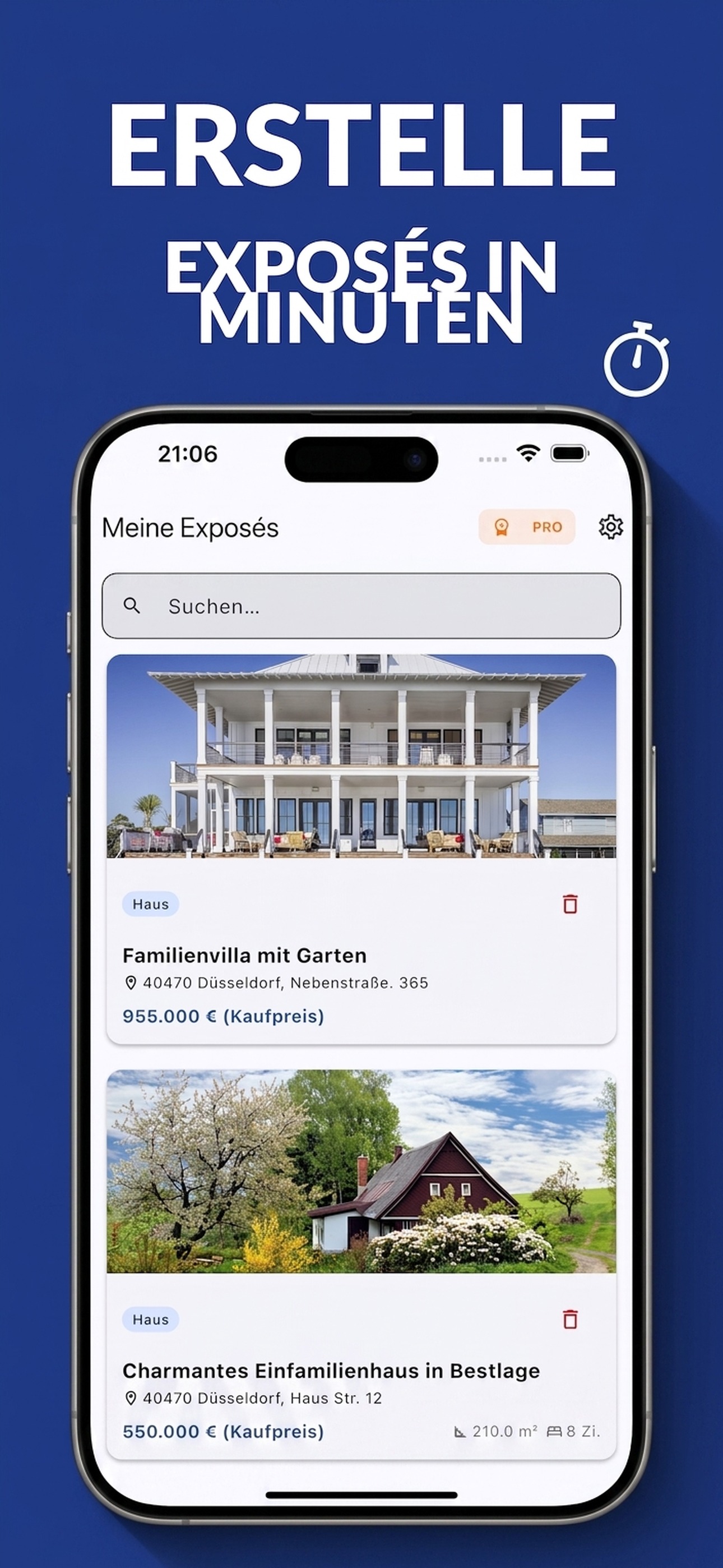 Exposés mobil erstellen