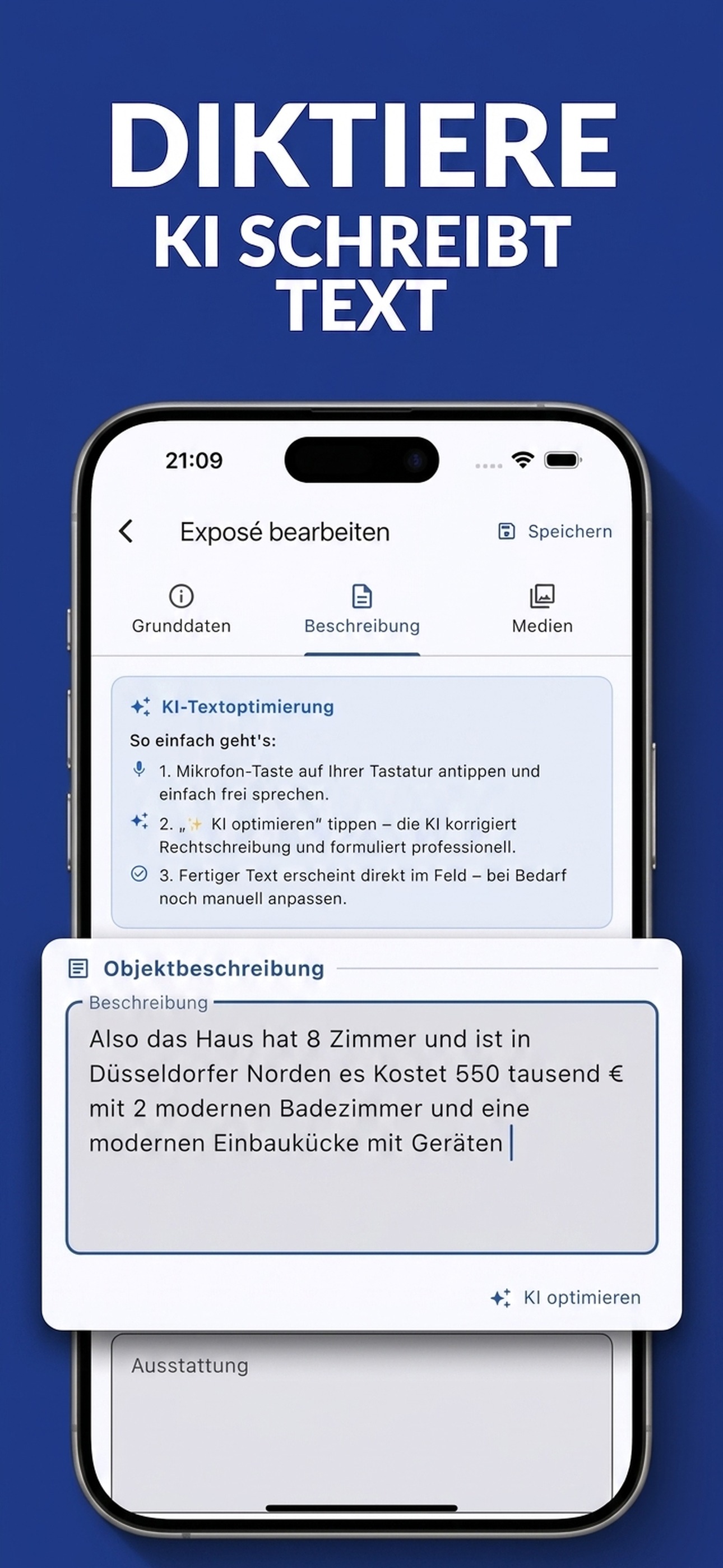KI-Texte diktieren