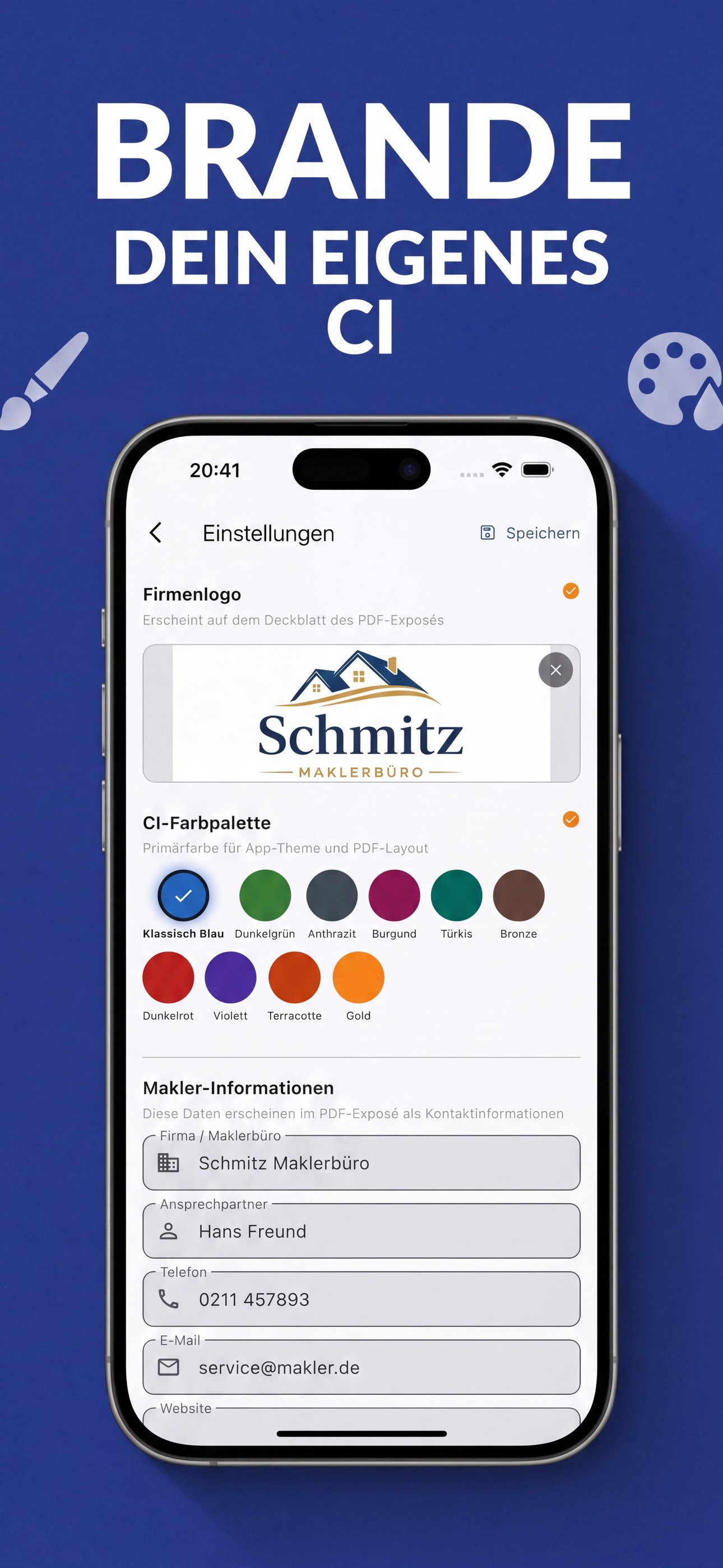 Branding anpassen